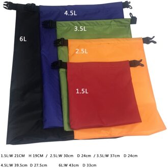 5 Stks/set Outdoor Zwemmen Waterdichte Tas Camping Rafting Opslag Dry Bag Met Verstelbare Riem Haak