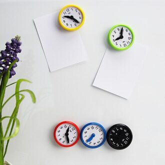 5 Stks/set Prikbord Magnetische Sticker Hand Toegeëigend Klok Vormige Koelkast Magneet Onderwijs Whiteboard Home Decor