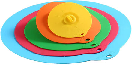 5 stks/set Silicone Stretch Deksels Universele Silicone Voedsel Wrap Kom Pot Deksel Siliconen Cover Pan Voor Koken Keuken Accessoires J22
