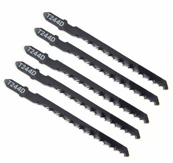 5 Stks/set T244D Hcs T-Schacht Gebogen Decoupeerzaagbladen Voor Hout Snelle Snijgereedschap Ej