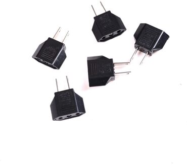 5 Stks/set Thuis Gereedschap Adapter Oplader Eu Euro Europa Naar Us Usa Stekker