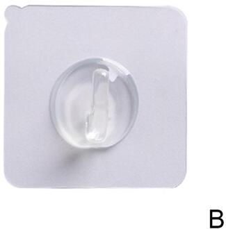 5 Stks/set Transparante Sterke Zelfklevende Portemonnee Sleutel Deur Muur Hanger Keuken Haken Voor Opslag Opknoping Accessoires Bathroo V2J6 5stk 6CM