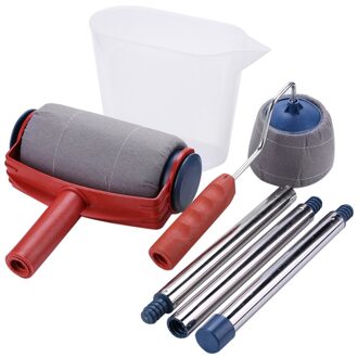 5 Stks/set Verf Roller Borstel Verf Runner Roller Brush Tool Set Diy Muur Kleur Handvat Verfroller Set Woondecoratie gereedschap