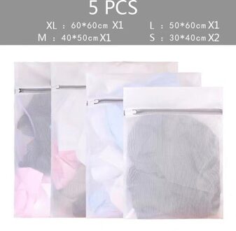 5 Stks/set Waszakken Wasmachine Speciale Waszak Home Wasgoed Opbergtas Reizen Ondergoed Sorteren Zakken