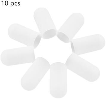 5 Stks/set Witte Keuken Badkamer Koken Schoonmaken Barbecue Verbrandingsbeveiliging Anti-Kras Siliconen Vinger Mouw Huishoudelijke Accessoires 10stk