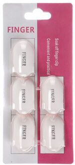 5 STKS Wearable Plastic Nail Art UV Gel Polish Remover Wrap Cleaner Clip Cap