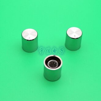 5 Stuk 14.5*16.5 Mm Potentiometer Knop Cap Electroplated Zilver Plastic Knop Bloem As Binnenste Gat 6 Mm