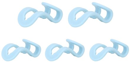 5 stuk Mini Kleerhanger Plastic Haak Kledingkast Creatieve Kleding Houder Haken Thuis Closet Organizer Storage Rack Blauw