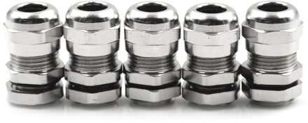 5 Stuk/partij Waterdichte Rvs Metalen Wartels Connector Draad Klieren Voor 3-8Mm Kabel