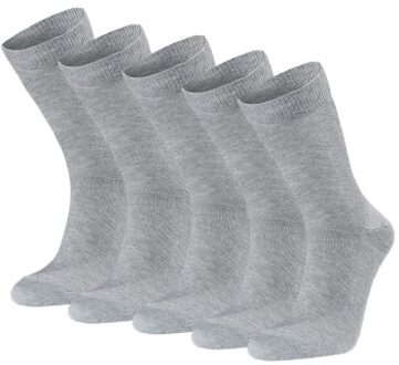 5 stuks Basic Cotton Socks * Actie * Zwart,Grijs,Wit - Maat 35/38,Maat 39/42,Maat 43/46