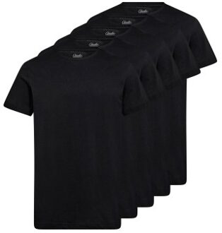5 stuks Cotton T-Shirt Zwart,Versch.kleure/Patroon,Wit,Blauw - Small,Medium,Large,X-Large,XX-Large