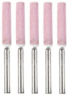 5 Stuks Diamond Coated Cilindrische Kettingzaag Slijper Steen Bestand Slijpen Carving Tool Metal Polijsten Elektrische Slijpen Boor 3x4.8mm