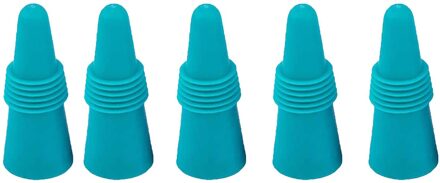 5 Stuks Fles Stop Dop Wijn Stopper Home Bar Behoud Tool Silicone Siliconen Veilig En Healthy45 # geel