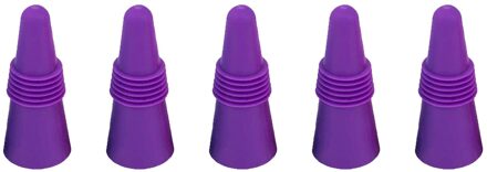 5 Stuks Fles Stop Dop Wijn Stopper Home Bar Behoud Tool Silicone Siliconen Veilig En Healthy45 # zwart