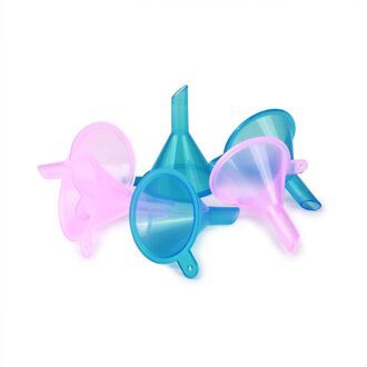 5 Stuks Kleine Plastic Voor Parfum Diffuser Fles Mini Vloeibare Olie Trechters Labs Parfum Diffuser roze 5stk