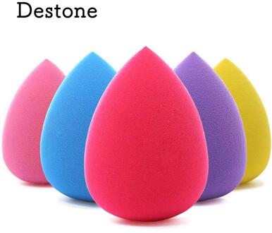 5 stuks Make-Up Spons Set Blender Schoonheid Foundation Blending Sponge Multi-gekleurde Make Sponzen Dual-gebruik beschikbaar Natte of Droog