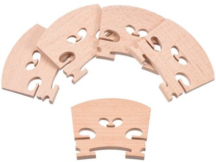 5 Stuks Maple 4/4 Full Size Viool Brug Qin Code Viool Accessoires