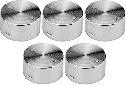 5 Stuks Metalen Gasfornuis Knoppen 6Mm Fornuis Regelbereik Oven Knop Brander Knop Gas Kookplaat Schakelaar Keuken Vervanging accessoires