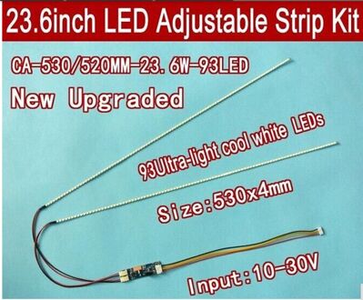 5 Stuks/partij Update 24 "24 Inch Ccfl Lcd-scherm Om Led Monitor,540Mm Led Backlight Strip Kit, Helderheid Instelbaar