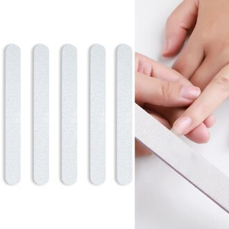 5 Stuks Professionele Nagelvijlen 100/180 Double Side Schuurpapier Nail Buffers Polijsten Schuren Blokken Nagelvijlen Manicure Gereedschap type A - 5stk