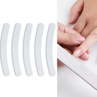 5 Stuks Professionele Nagelvijlen 100/180 Double Side Schuurpapier Nail Buffers Polijsten Schuren Blokken Nagelvijlen Manicure Gereedschap type B - 5stk