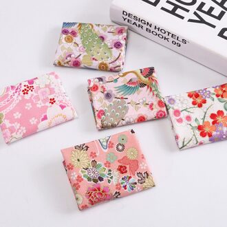 5 Stuks/set Bloem Patroon Patchwork Doek Japanse Stijl Voor Huishoudelijke Naaien Levert Multi Purpose Diy Handgemaakte Accessoires 4 roze
