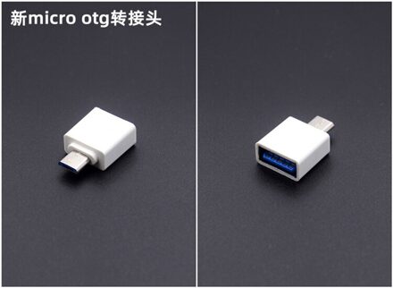 5 Stuks Universele Usb Naar Type C Adapter Voor Android Mobiele Mini Type C Smartphone Usb Connectors otg Converter Vrouwelijke micro-wit 5stk