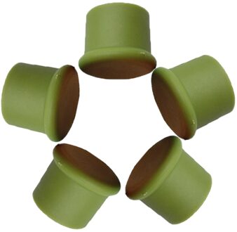 5 Stuks Van Rode Wijn Kurken, herbruikbare Functionele Draagbare Verzegelde Wijnfles Caps Gebruikt Voor Fles Rod Tool Keuken Accessoires #45 groen