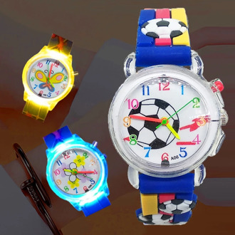 5 Styles Flash Light Football Children Watch Sport Kids Watches Luminous Digital Watch Child Student Clock Girls Boys Watch Toy