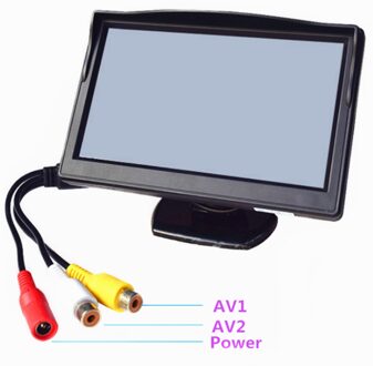 5 "TFT LCD HD800 * 480 Kleurenscherm Car Monitor Security monitor Reverse parking assistance met 2 av-ingang