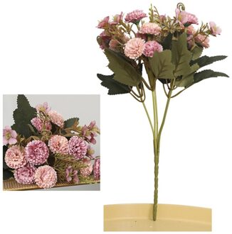5 Vork 11 Hoofd Kunstbloemen Zijde Anjers Boeketten Kerst Home Decor Nep Bloemen Voor Moederdag Teachers 'Day roze