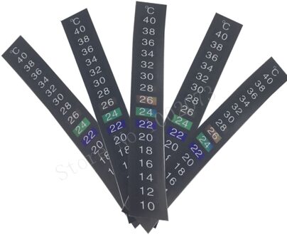 5 X Dual Schaal Bier/wijn Aquarium Fish Tank Thermometer Sticker Adhesive Sticky