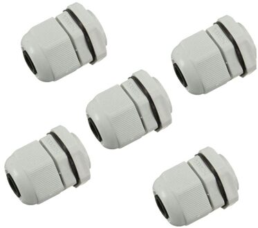 5 X M20 20Mm Wit Waterdichte Compressie Kabel Vulling Klier Lock