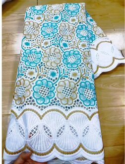 5 Yards 100% Katoen Borduurwerk Materiaal Kralen Bloem Mesh Kant Mooie Bladeren En Circulaire Patroon In Dubai Afrika Stijl Voor maken photo color5