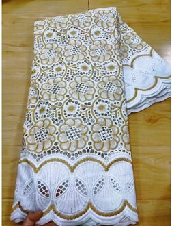 5 Yards 100% Katoen Borduurwerk Materiaal Kralen Bloem Mesh Kant Mooie Bladeren En Circulaire Patroon In Dubai Afrika Stijl Voor maken photo kleur 4