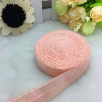 5 Yards 5/8 "15 MM Multirole Foldover Elastische Spandex Satijn Band Elastiekjes Water rood