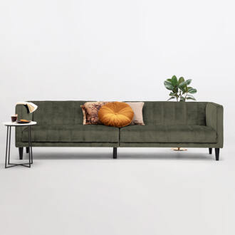 5-zits Bank 'Alison' Velvet, kleur hunter