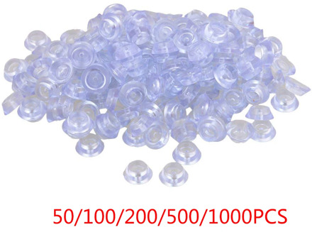 50/100/200/500/1000PCS Transparent Silicone 20x8x12mm Round Soft Anti-slip Foot Pad for Furniture Feet Chair Cup Table Cabinet