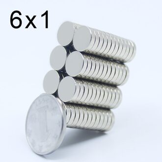 50/100/200/500 Pcs 6x1 Neodymium Magneet 6mm x 1mm N35 NdFeB kleine Ronde Super Krachtige Sterke Permanente Magnetische imanes Disc 6x1 50stk