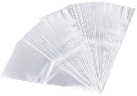 50/100/200 Pcs Clear Cellofaan Verpakking Zak Transparante Kegel Snoep Tas Voor Diy Bruiloft Verjaardag Party Gunsten Zak Popcorn plastic 50 x Sac conique