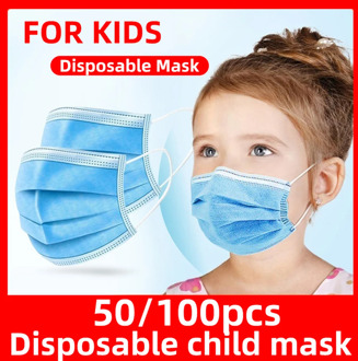 50/100/200pcs Children's Mask Disposable Protective Face Masks Anti-bacterial Dustproof Mouth Mask for Kids Health Elastic Mask
