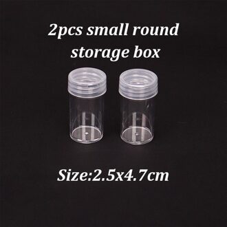50/100 In Bulk Plastic Flessen Voor Diamant Schilderij Borduurwerk Accessoires Container Flessen Crystal Bead Opslag Jar 2stk