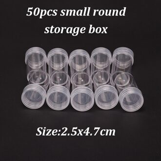 50/100 In Bulk Plastic Flessen Voor Diamant Schilderij Borduurwerk Accessoires Container Flessen Crystal Bead Opslag Jar 50stk