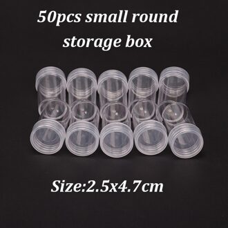 50/100 In Bulk Plastic Flessen Voor Diamant Schilderij Borduurwerk Accessoires Container Flessen Crystal Bead Opslag Jar 50stk