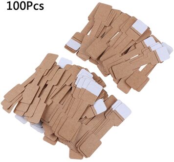 50/100 Stks/partij Lege Prijskaartjes Sieraden Display Card Labels Hangtag Ketting Ring Etiketten Papier Stickers Papier 100stk