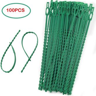 50 / 100 Stuks Van Herbruikbare Plastic Plant Ondersteuning Clip Plant Opknoping Wijnstok Vaste Touw Kan Worden Hergebruikt Kabelbinders 100stk