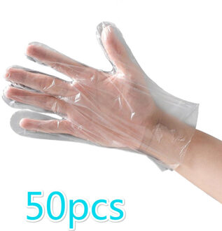 50/100 Stuks Verdikking Schoonheid Restaurant Eetkamer Huishoudelijk Schoonmaken Waterdicht Wegwerp Handschoenen Huishouden Keuken Accessoires 50stk