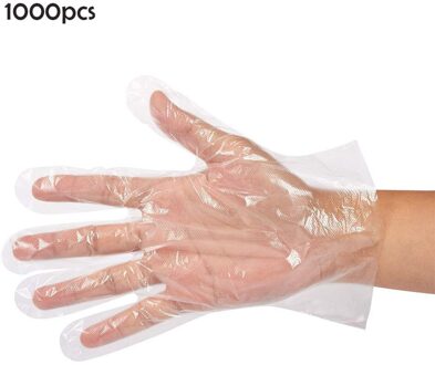 50-1000 Stuks Wegwerp Plastic Clear Handschoenen Voedsel Milieuvriendelijke Handschoenen Voor Keuken Koken Techniek Restaurant Schoonmaak Handschoenen 1000stk