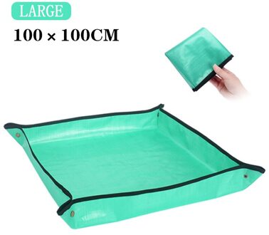 50-100Cm Planten Mat Pe Tuinieren Mat Potplanten Tuinieren Pad Waterdicht Herbruikbare Plant Bloem Transplanteren Mat Tuin mat 100 x 100 cm