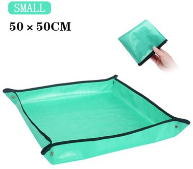 50-100Cm Planten Mat Pe Tuinieren Mat Potplanten Tuinieren Pad Waterdicht Herbruikbare Plant Bloem Transplanteren Mat Tuin mat 50 x 50 cm